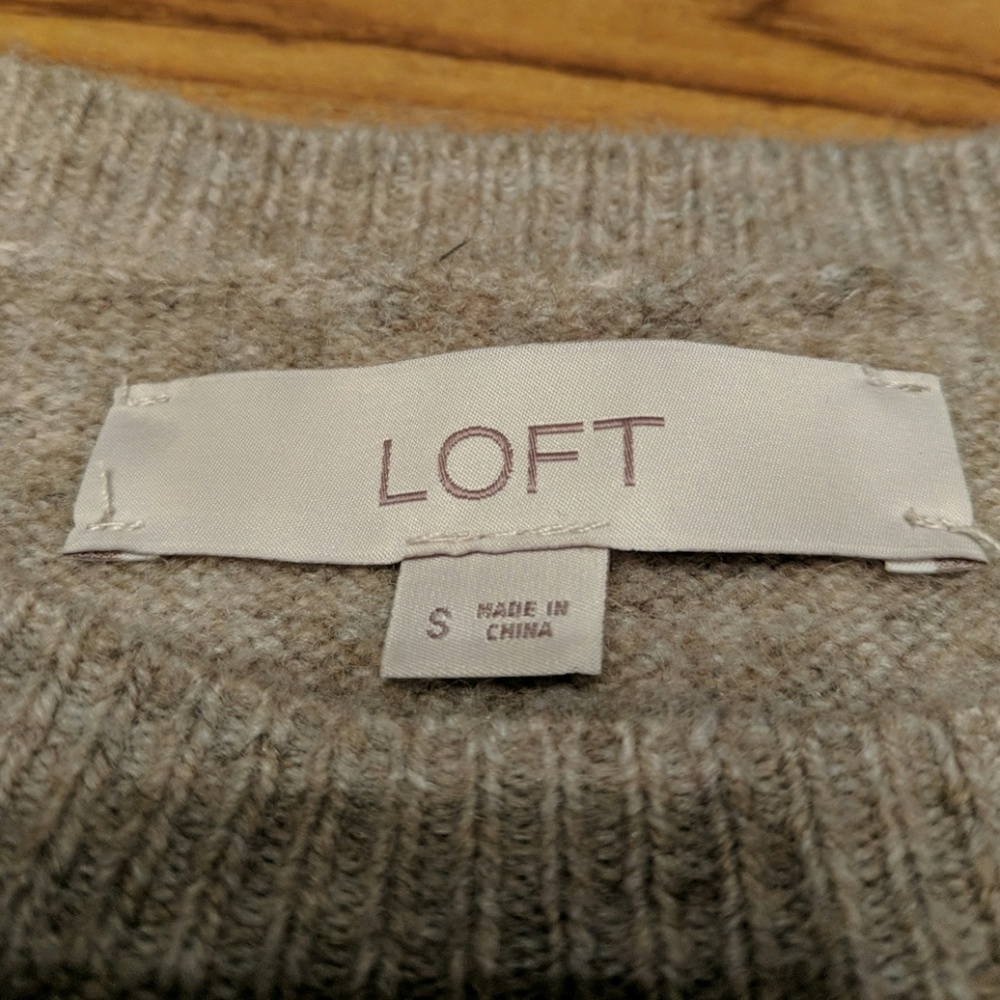 Loft Cold Shoulder Sweater - Small - Picture 3 of 4
